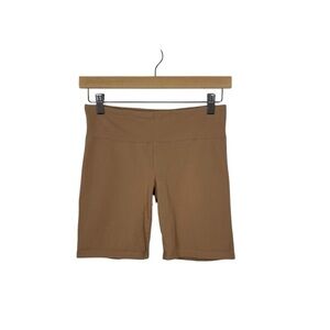 Aritzia Tna Hold It Atmosphere High Rise Bike Shorts in Camel Size S